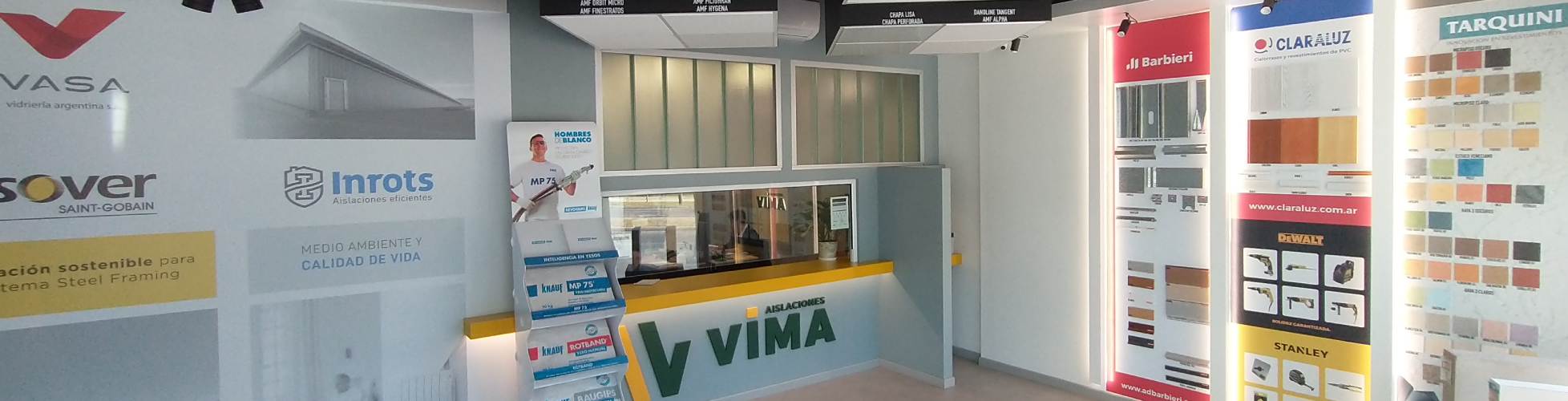 Interior del local aislaciones vima
